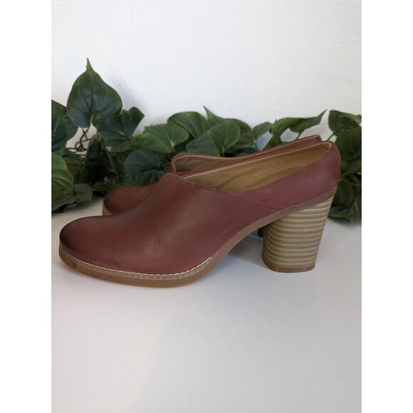 Softwalk Keya Mules Shoes Heels Leather Brown Fall Spring Boho Comfort Size 7N - Picture 7 of 11
